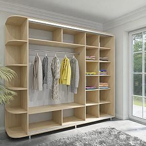 Dulap-cupe Arta Mobilei Armadio J2080 Stejar Ferrara + Anexa