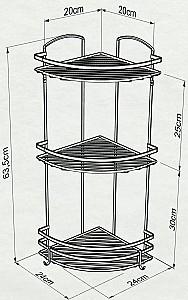 Raft pentru baie TEKNOTEL LM009 White
