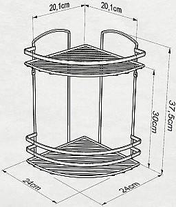 Raft pentru baie TEKNOTEL LM008 White