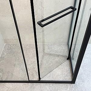 Cabina de dus Linia H2O Ritmo 120x80 Negru