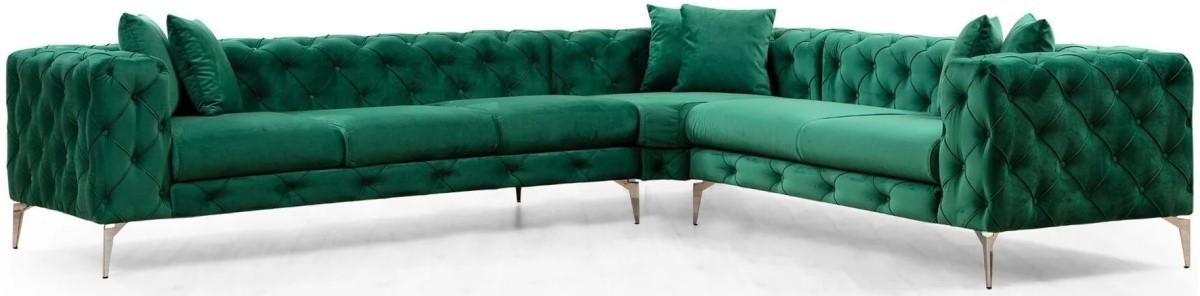 Canapea coltar Trendy Como Dreapta Verde