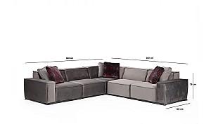 Canapea coltar Trendy Lego Corner 3 Gri