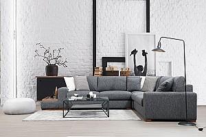 Canapea coltar Trendy Bucla 6 Antracit (Gri)