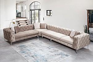 Canapea coltar Trendy Como Stanga Bej