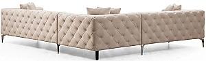 Canapea coltar Trendy Como Stanga Ecru (Bej)