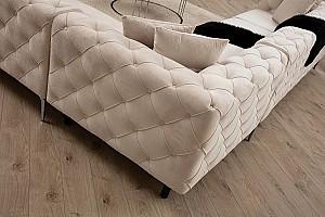 Canapea coltar Trendy Como Stanga Ecru (Bej)