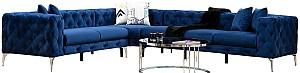 Canapea coltar Trendy Como Stanga Bleumarin (Albastru)