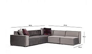 Canapea coltar Trendy Lego Corner 4 Gri