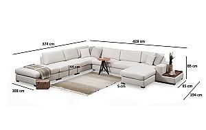 Canapea coltar Trendy Bucla Bej