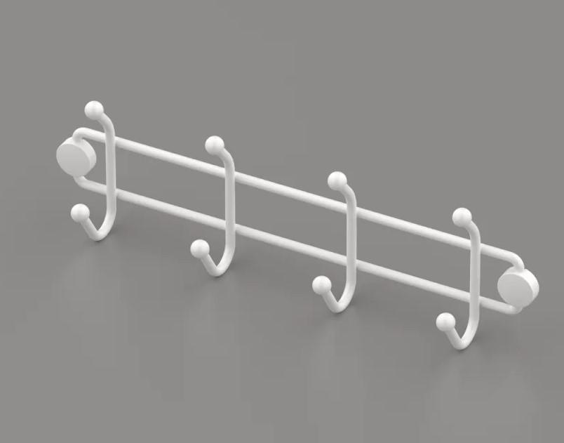 Cuier pentru baie prosoape TEKNOTEL MG794 White