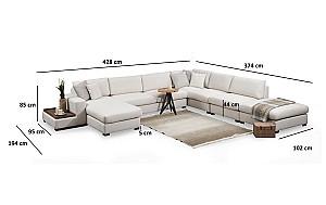 Canapea coltar Trendy Bucla 11 Bej