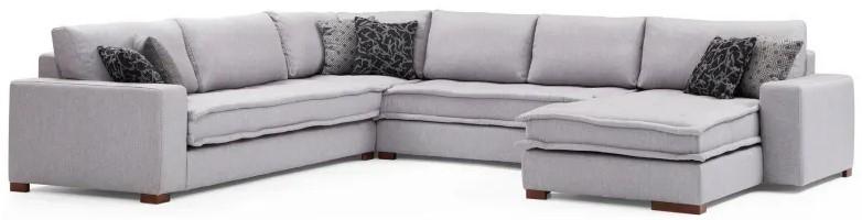 Canapea coltar Trendy Lena Gri deschis