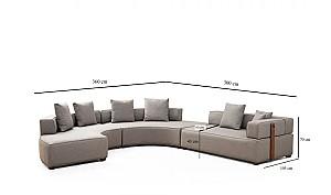 Canapea coltar Trendy Gondol 4 (CHL SOL-CHLSAG-3R) Gri