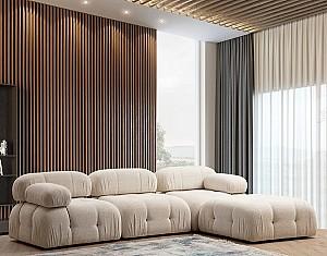 Canapea coltar Trendy Bubble Bouclette Crem (Bej)