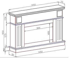 Semineu electric ArtFlame Marina XL & Elbrus