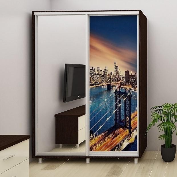 Dulap-cupe PS DX-160 (1 foto City) Mokka