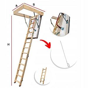 Scara mansarda 4STEP NORDIC 120x80x275