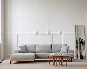 Canapea coltar Trendy Stejar Eti Stanga Gri