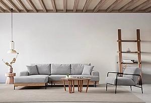 Canapea coltar Trendy Stejar Eti Stanga Gri