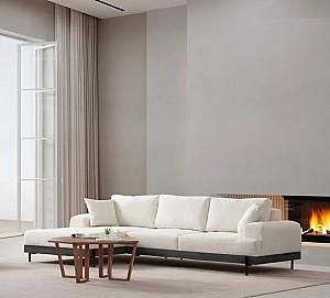 Canapea coltar Trendy Eti Negru Stanga Alb