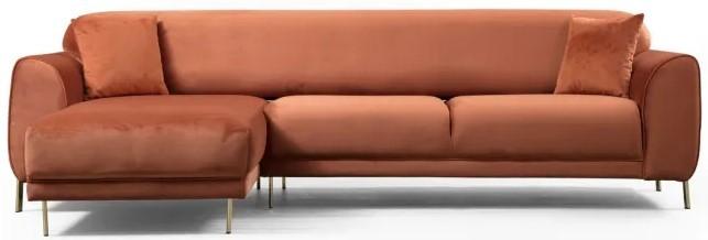 Canapea coltar Trendy Chl-3R Scortisoara (Oranj) Stanga