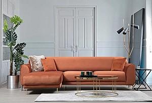 Canapea coltar Trendy Chl-3R Scortisoara (Oranj) Stanga