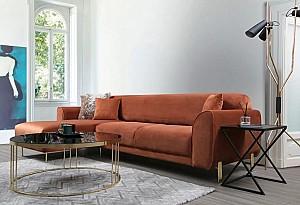 Canapea coltar Trendy Chl-3R Scortisoara (Oranj) Stanga