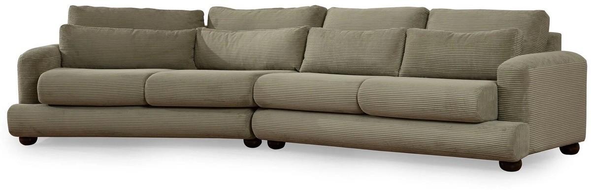 Canapea Trendy River 4 Stanga Verde