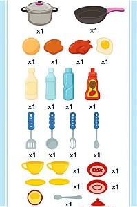 Set de bucatarie pentru papusi New World Castel 3978