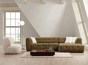 Canapea coltar Trendy Cady 3 Kaki (Verde) Dreapta