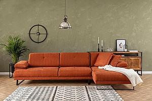 Canapea coltar Trendy Mustang Dreapta Oranj