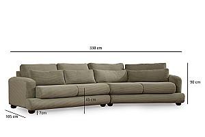 Canapea Trendy River 4 Verde