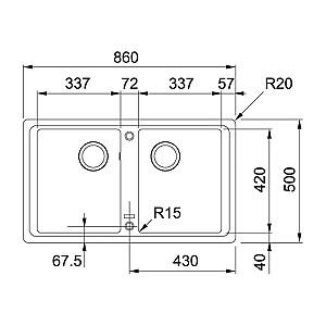 Chiuveta de bucatarie Franke BFG 620-86 VN (114.0661.560)