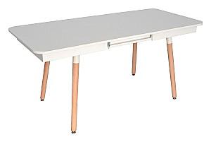 Set de masa si scaune Evelin DT 431-1R Wo + 4 scaune LC-021 Grey(Gri)