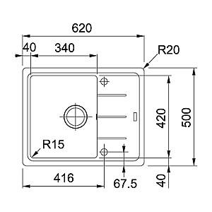 Chiuveta de bucatarie Franke BFG 611-62 (114.0660.003)