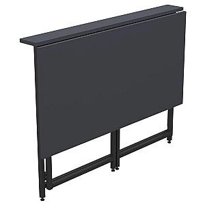 Masa de birou Art Metal Furniture Fold Negru/Antracit (Gri)