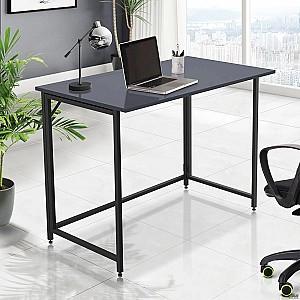 Masa de birou Art Metal Furniture Fold Negru/Antracit (Gri)