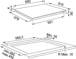 Plita incorporabila electrica Franke FSM 654 I BK (108.0606.107)