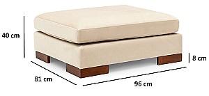 Canapea coltar Trendy Tulip Dreapta cu puf Bej