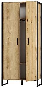 Dulap ML Mobila Loft OP 654 (860) Negru / Stejar Ewok