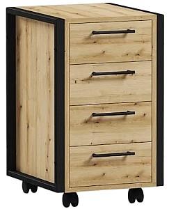 Comoda ML Mobila Loft OP 451 (450) Negru / Stejar Ewok