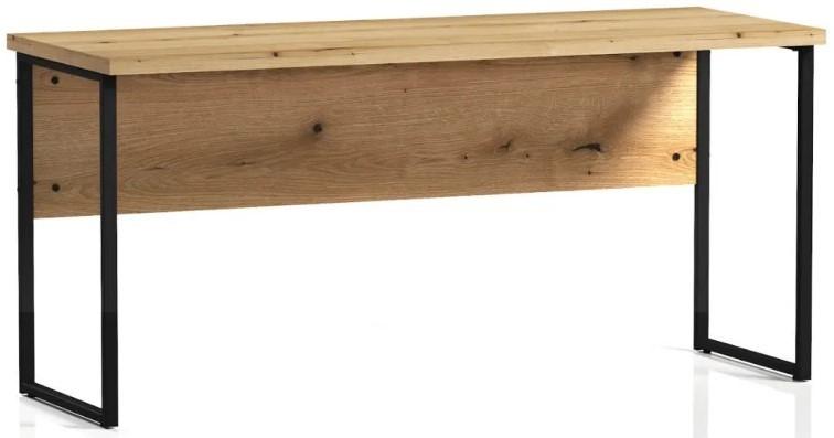 Masa de birou ML Mobila Loft OP 163 (1600) Negru / Stejar Ewok