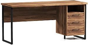 Masa de birou ML Mobila Loft OP 173 (1600) Negru / Stejar Baroc Ristreto