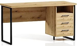 Masa de birou ML Mobila Loft OP 172 (1400) Negru / Stejar Ewok