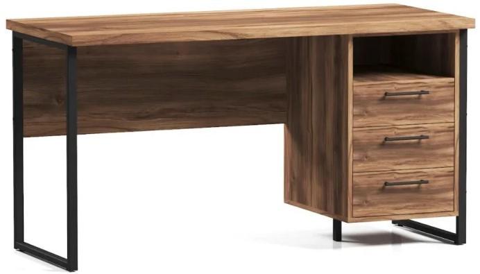 Masa de birou ML Mobila Loft OP 172 (1400) Negru / Stejar Baroc Ristreto