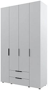 Dulap ML Mobila Lira 140 4D (2 sertare) Gri Deschis