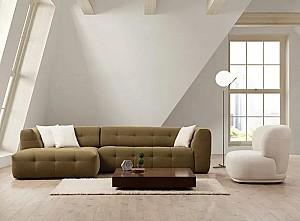 Canapea coltar Trendy Cady 3 Stanga Kaki (Verde)