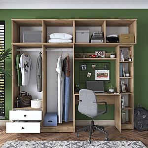 Mobila camera copii Trendy BA122 2697 Nuc (Maro)/Alb