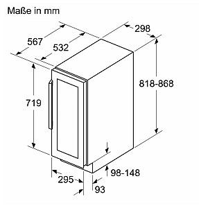 Racitor de vinuri incorporabil SIEMENS KU20WVHF0