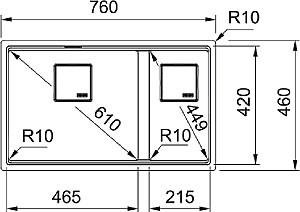Chiuveta de bucatarie Franke KNG 160-46-21 Matt Black (125.0718.492)